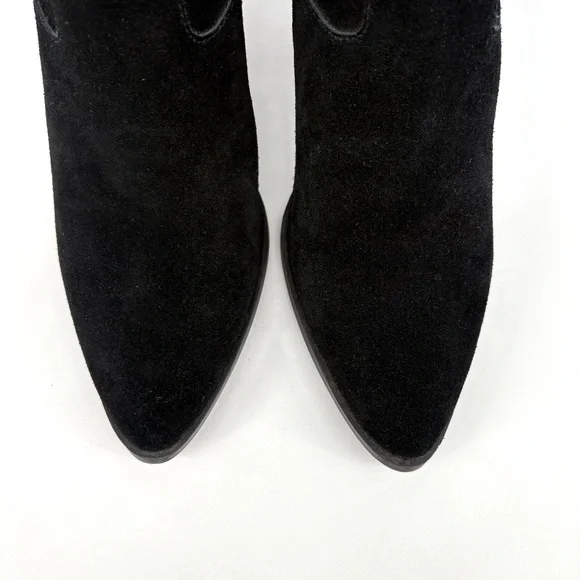 BLONDO | Wayde Waterproof Suede Western Boots in Black | Sz 8.5 - Picture 5 of 13